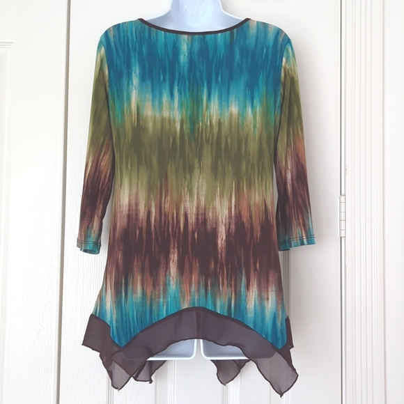 Dressbarn multi color top - Picture 3 of 8